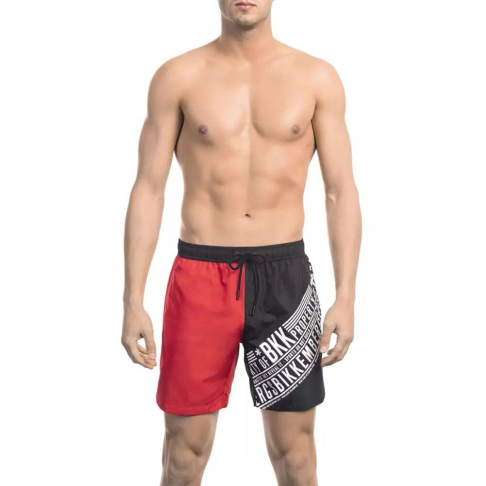 Bikkembergs Red Polyester Men's Swim Men's Short